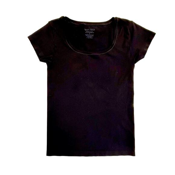 WHBM Black Short Sleeve Essential Seamless Tee Size Small 🖤✨🖤 - Picture 5 of 7